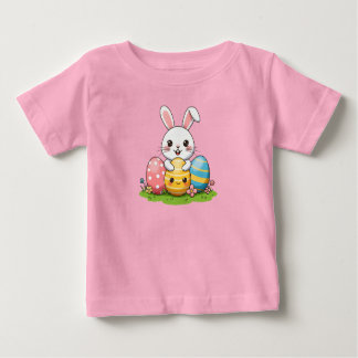 Glad påsk Bunny med ägg T Shirt