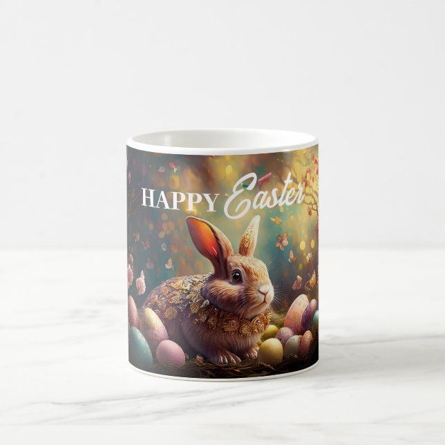 Glad påsk Bunny med Påskägg Kaffemugg (Center)