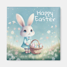 Glad påsk Bunny med Påskägg