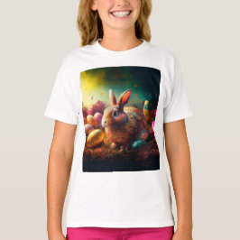 Glad påsk Bunny med Påskägg T Shirt