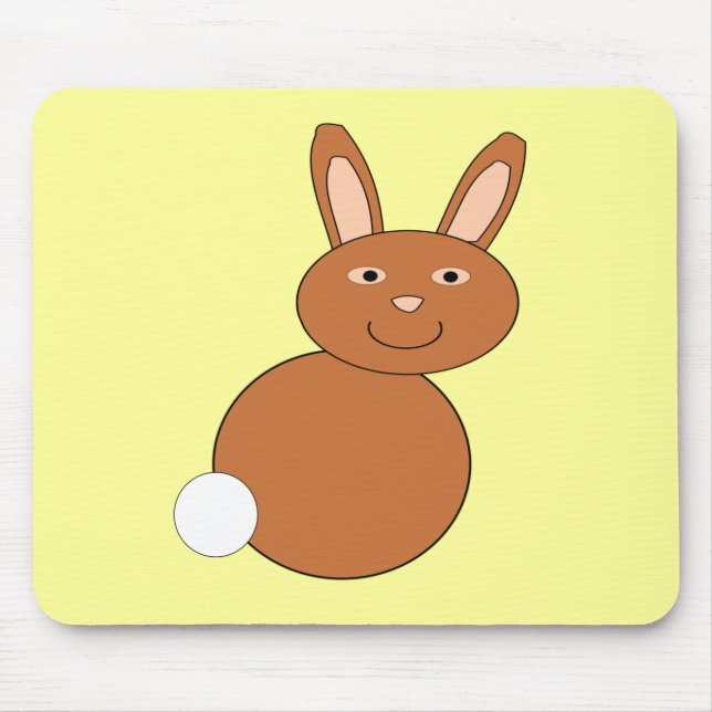 Glad påsk Bunny Mousepad Musmatta (Framsidan)