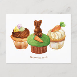 Glad påsk Bunny Muffins Helgdag Card Helg Vykort