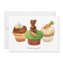 Glad påsk Bunny Muffins Helgdag Card