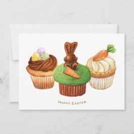 Glad påsk Bunny Muffins Helgdag Card Julkort
