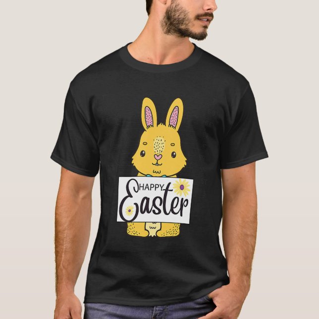 Glad påsk Bunny Mugshot Rabbit Påsk Day Cute T Shirt (Framsida)