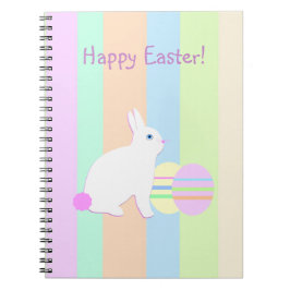 Glad påsk Bunny och Eggs Anteckningsbok Med Spiral