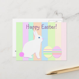 Glad påsk Bunny och Eggs på Rand Helg Vykort