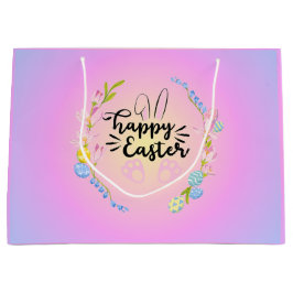 Glad påsk Bunny Outline Söt Pastel