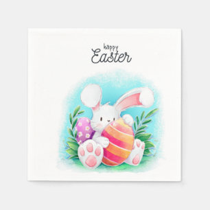 Glad påsk Bunny Pappersservett