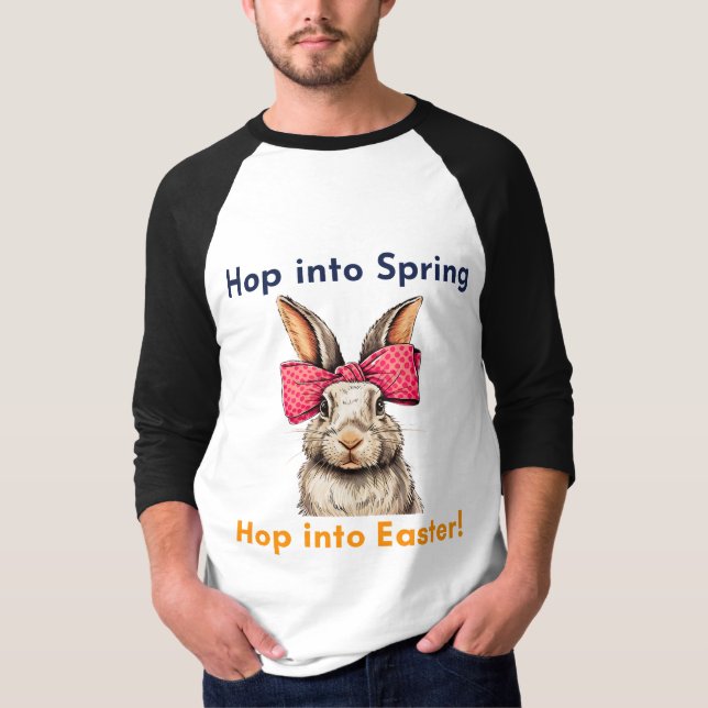 Glad påsk Bunny, Påsk Dagen T Shirt (Framsida)
