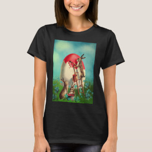 Glad påsk Bunny Pastel Vår Eggs Rabbits Pain T Shirt