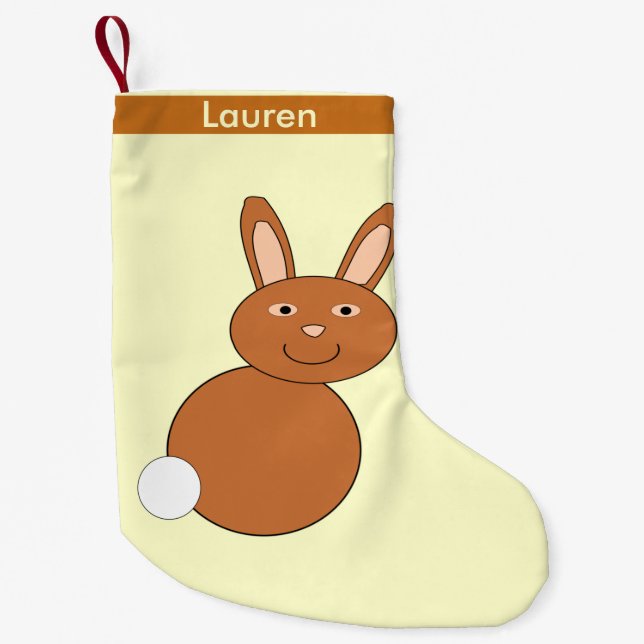 Glad påsk Bunny Personlig - julklapp Liten Julstrumpa (Framsidan)
