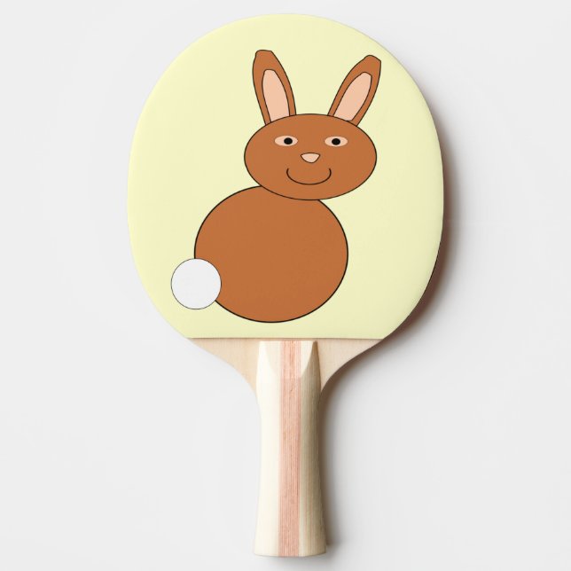 Glad påsk Bunny Ping Pong Paddle Pingisracket (Framsidan)