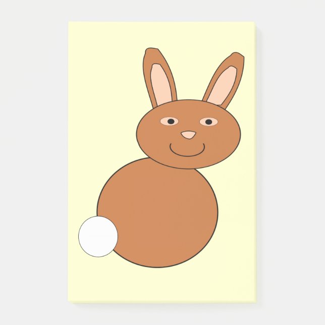 Glad påsk Bunny Post noterar Pad Post-it Block (Framsida)