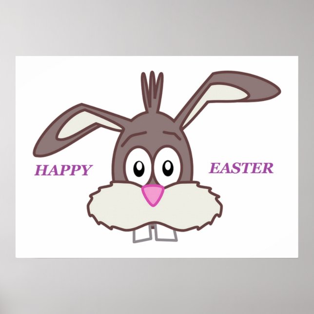 "GLAD PÅSK" BUNNY POSTER (Framsidan)