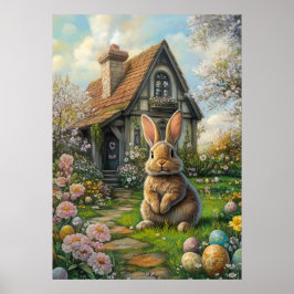 Glad påsk Bunny Poster