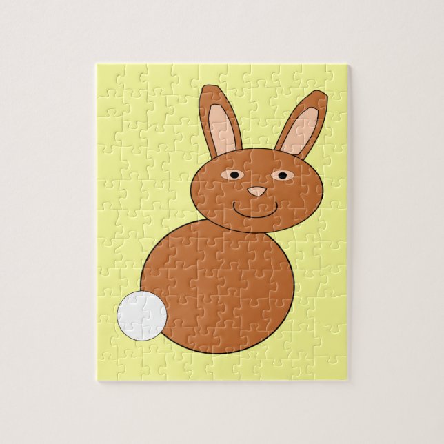 Glad påsk Bunny Puzzle Pussel (Vertikal)