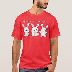 Glad påsk Bunny Rabbit Ansikte Funny Påsk Day Wo T Shirt