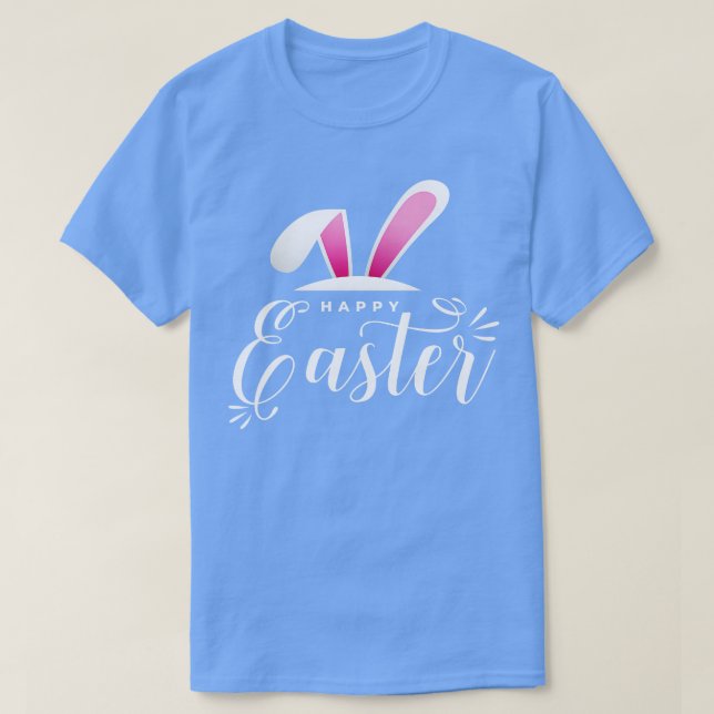 Glad påsk Bunny Rabbit Ansikte Funny Påsk Day Wo T Shirt (Design framsida)