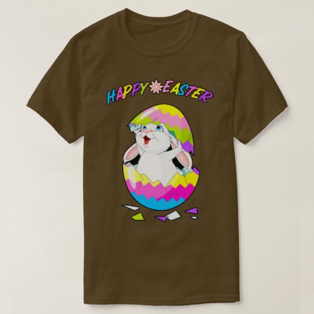 Glad påsk Bunny Rabbit Ansikte Funny Påsk Day Wo T Shirt (Design framsida)
