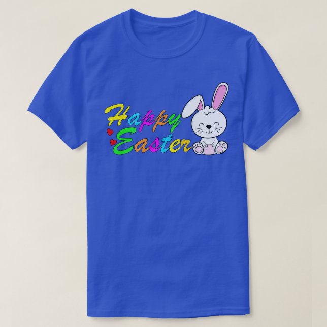 Glad påsk Bunny Rabbit Ansikte Funny Påsk Day Wo T Shirt (Design framsida)