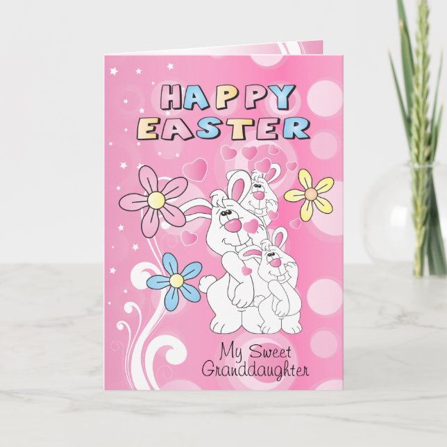 Glad påsk Bunny Roligt Helgkort (Framsida)