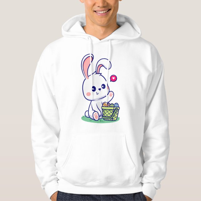 Glad påsk Bunny samling 3 Hoodie (Framsida)
