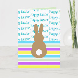 Glad påsk Bunny Silhouette Helgkort