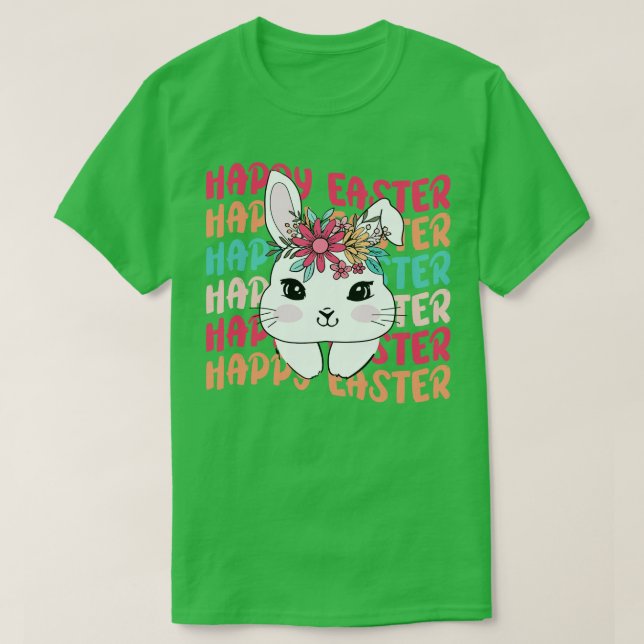 Glad påsk Bunny T Shirt (Design framsida)