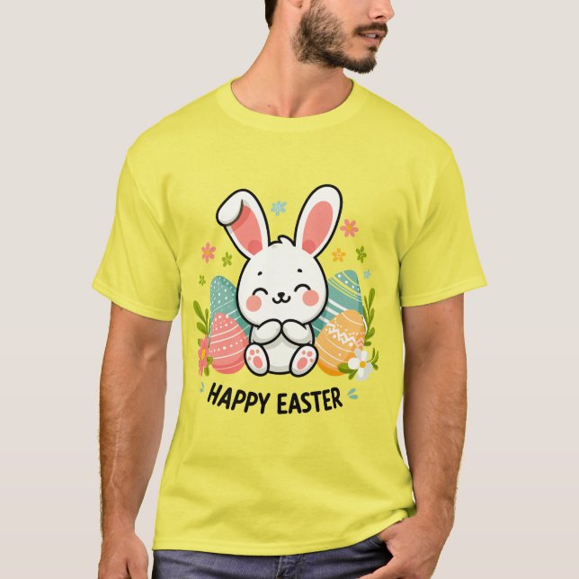 Glad påsk Bunny T Shirt (Framsida)