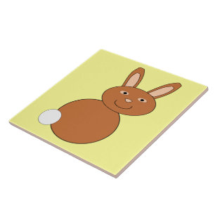 Glad påsk Bunny Tile Kakelplatta