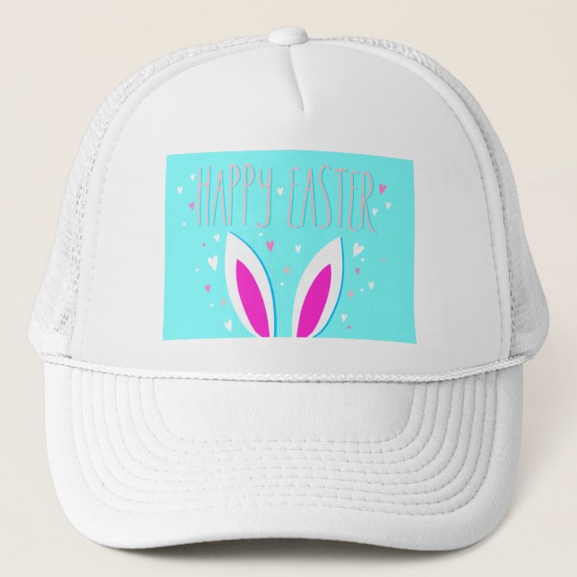 glad påsk bunny truckerkeps (Framsida)