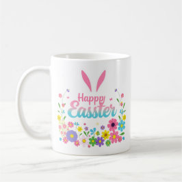 Glad påsk Bunny Vår Påskägg Påsk Kaffemugg