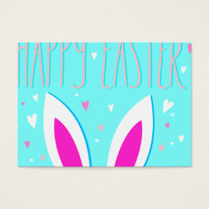 glad påsk bunny visitkort