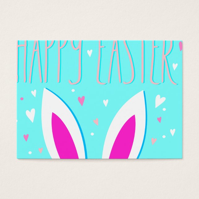 glad påsk bunny visitkort (Framsidan)