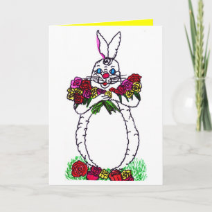 GLAD PÅSK BUNNY WITH RO Card Helgkort