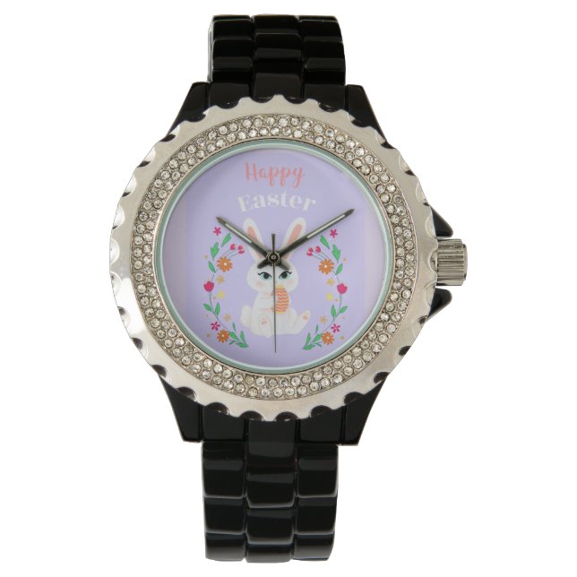 Glad påsk Bunny Womens Watch Armbandsur (Framsida)