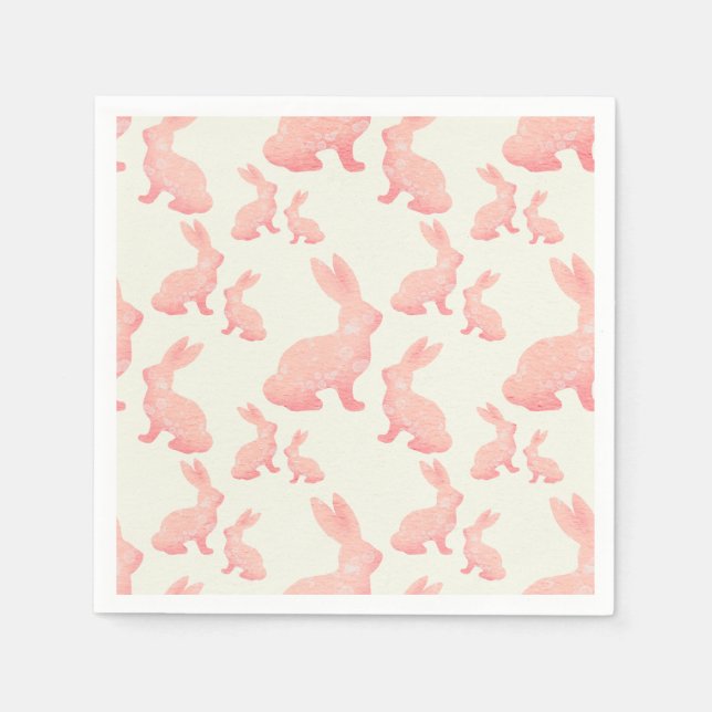Glad påsk - Bunnys mönster Pappersservett (Framsidan)