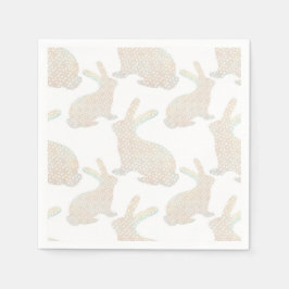 Glad påsk - Bunnys mönster Pappersservett