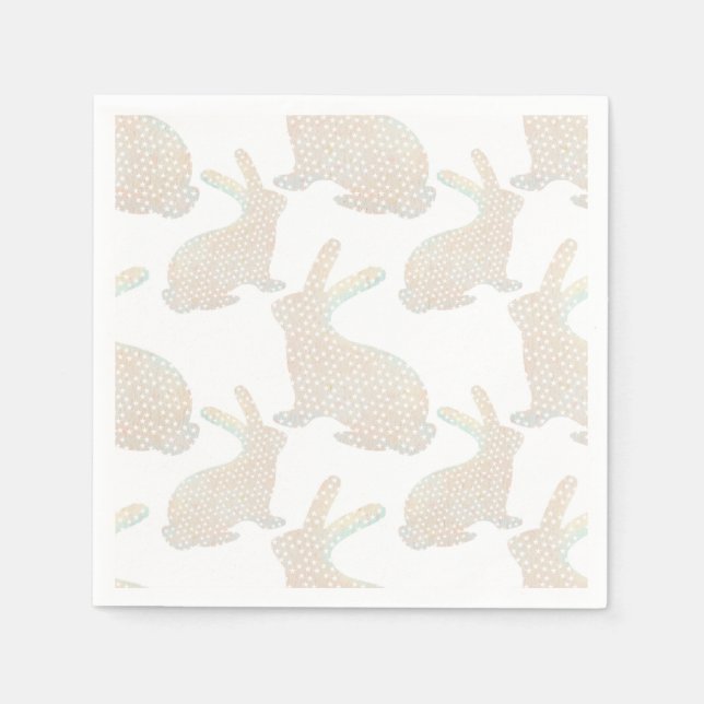Glad påsk - Bunnys mönster Pappersservett (Framsidan)