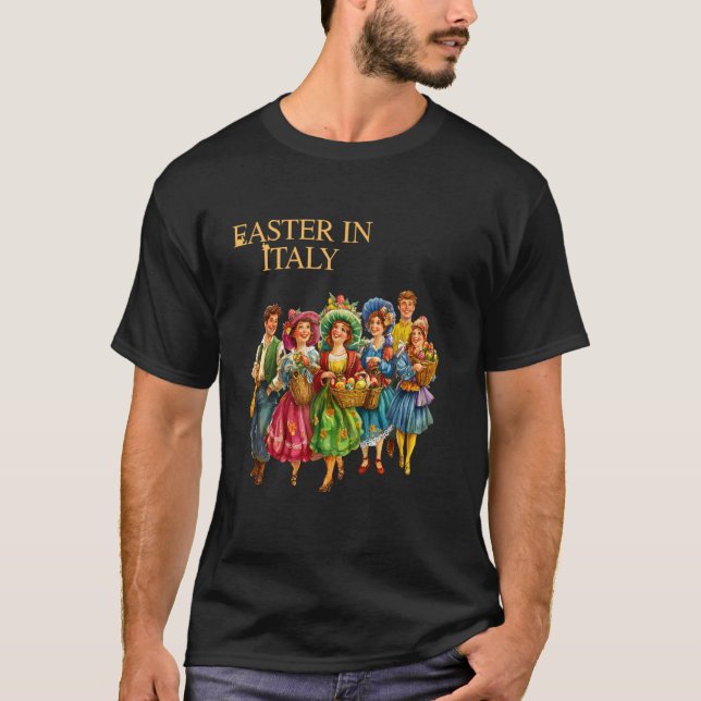 Glad påsk Buona Pasqua T Shirt (Framsida)