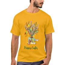 Glad påsk Busy Träd Hanging Chick Roligt