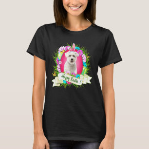 Glad påsk Cairn Terrier Wearing Bunny Ear Eggs T Shirt