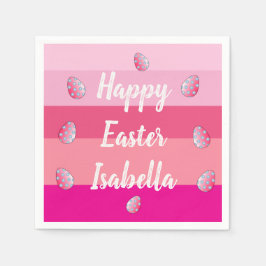 Glad påsk Candy Färg och ägg Pappersservett