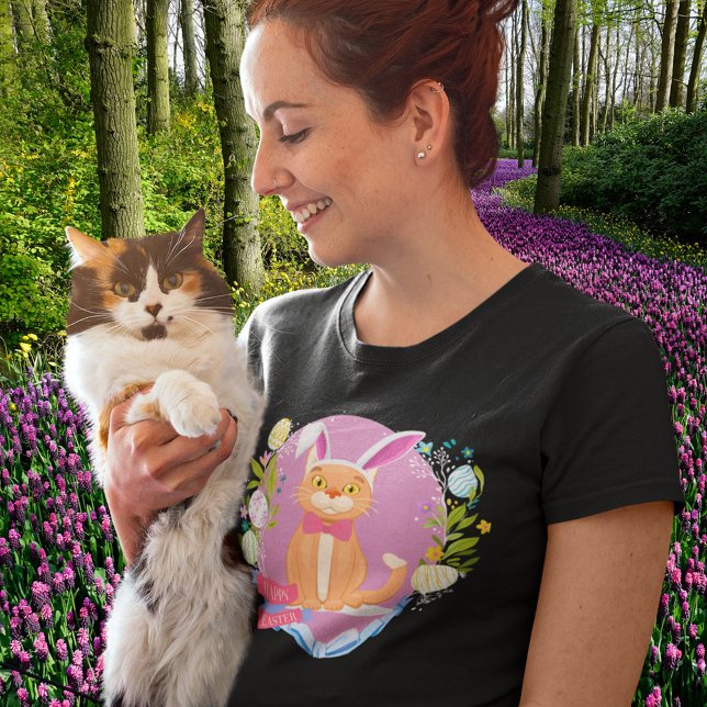 Glad påsk Cat-Funny Påsk Kattunge T Shirt (Skapare uppladdad)