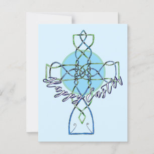 Glad påsk Celtic Knot Kor vykort