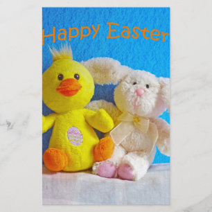 Glad påsk Chick + Bunny Brevpapper