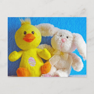 Glad påsk Chick + Bunny Helg Vykort
