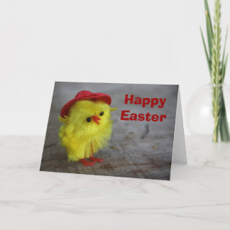 Glad påsk Chick i värdkort Helgkort
