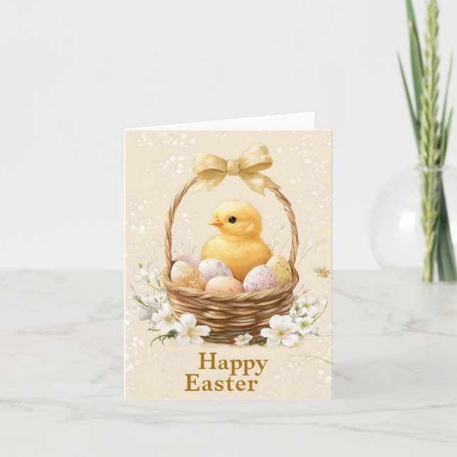 Glad påsk Chick-kort Helgkort (Framsida)